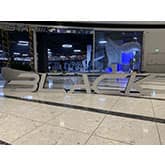 Подготовка к монтажу интерьерной вывески black star karting